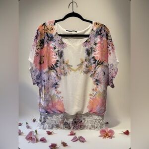 Maurices Multicolor Floral Blouse